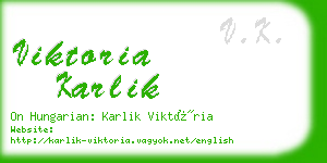 viktoria karlik business card